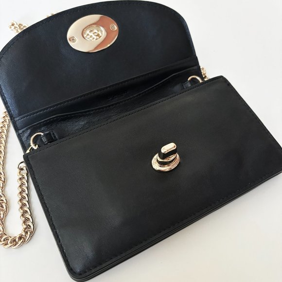 Coach Black Smooth Leather Crossbody - Picture 4 of 6